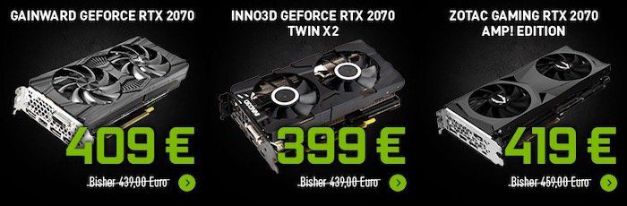 Nvidia Summer Sale   z.B. Zotac GeForce RTX 2070 AMP! Edition für 423,99€ (statt 487€)