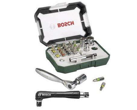 Bosch Promoline Bit Set mit 27 Teilen + Ratsche + Bithalter für 11,99€ (statt 20€)