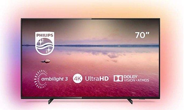 Philips 70PUS6704   70 Zoll UHD Fernseher mit 3 seitigem Ambilight ab 749€ (statt 981€)