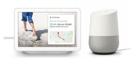 Google Assistant Bundle: Google Home + Google Nest Hub ab 104,95€ (statt 136€)