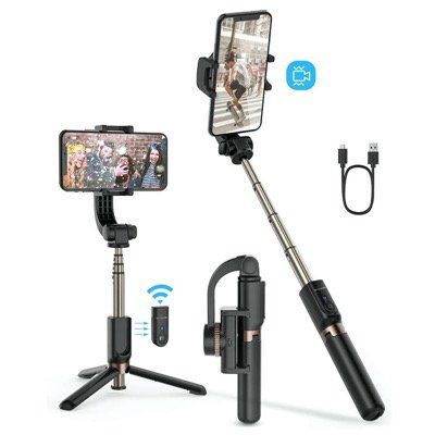 BlitzWolf Bluetooth SelfieStick BW BS12 mit einachsigem Gimbal und Fernbedienung für 27,29€ (statt 39€)