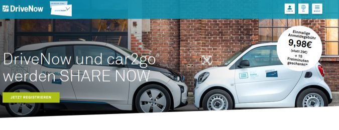 MyTaxi wird zu Free Now, Car2Go und DriveNow zu Share Now