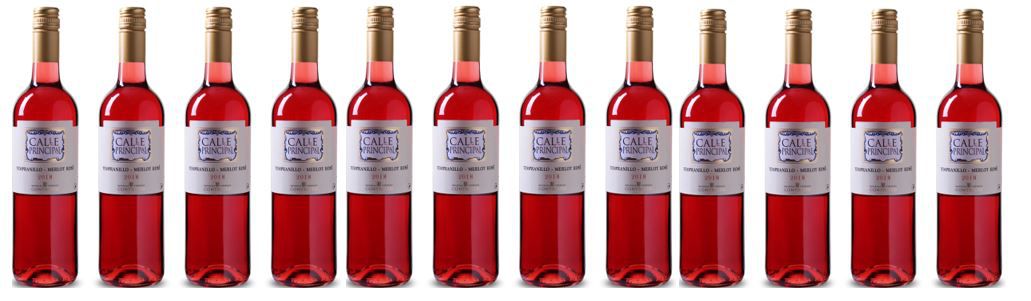 Calle Principal 2018   trockener spanischer Rosewein im 12 Pack für 39,99€