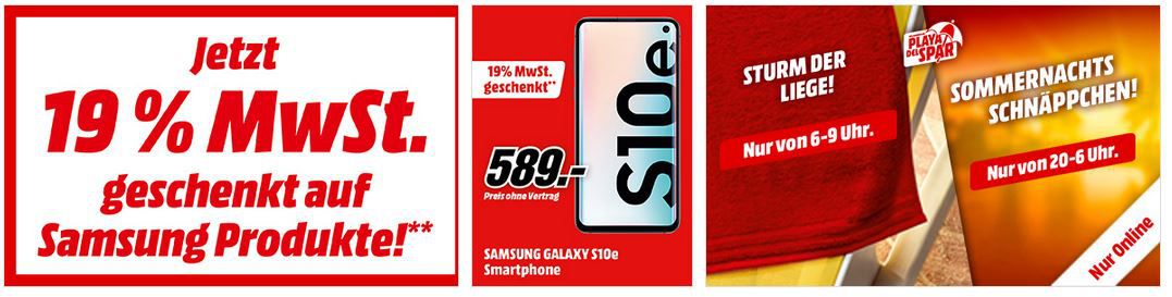 🔥Media Markt Mega Sale an der Playa Spar! viele Top Angebote wie 19% MwSt Rabatt auf Samsung 🔥