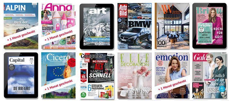 Knaller! 25 Zeitschriften im 3 Monats Abo komplett GRATIS ohne Versandkosten (keine Prämie etc.)