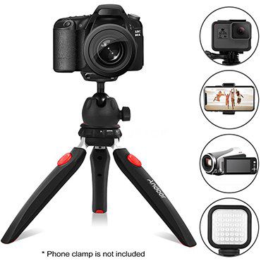 Andoer D6226   2in1 Mini Tripod für Kameras & Smartphones für 10,99€   aus DE