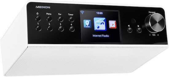 Medion P85063 WLAN Unterbau Internetradio mit 3,2 Display für 49,95€ (statt 65€)