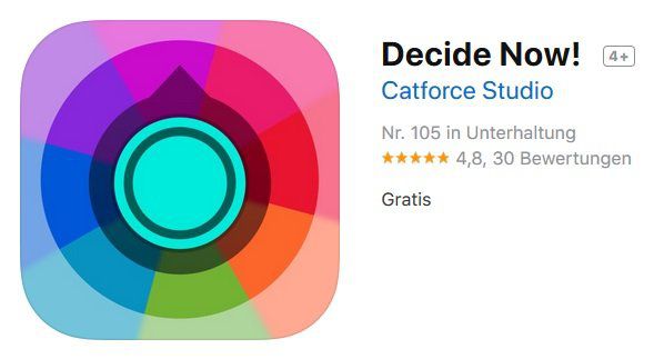 iOS: Decide Now! kostenlos (statt 2,29€)