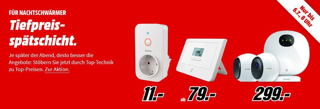 Media Markt Smart Home Tiefpreisspätschicht   z. B EQIVA 132231K0 Heizkörperthermostat für 7€ (statt 14€)