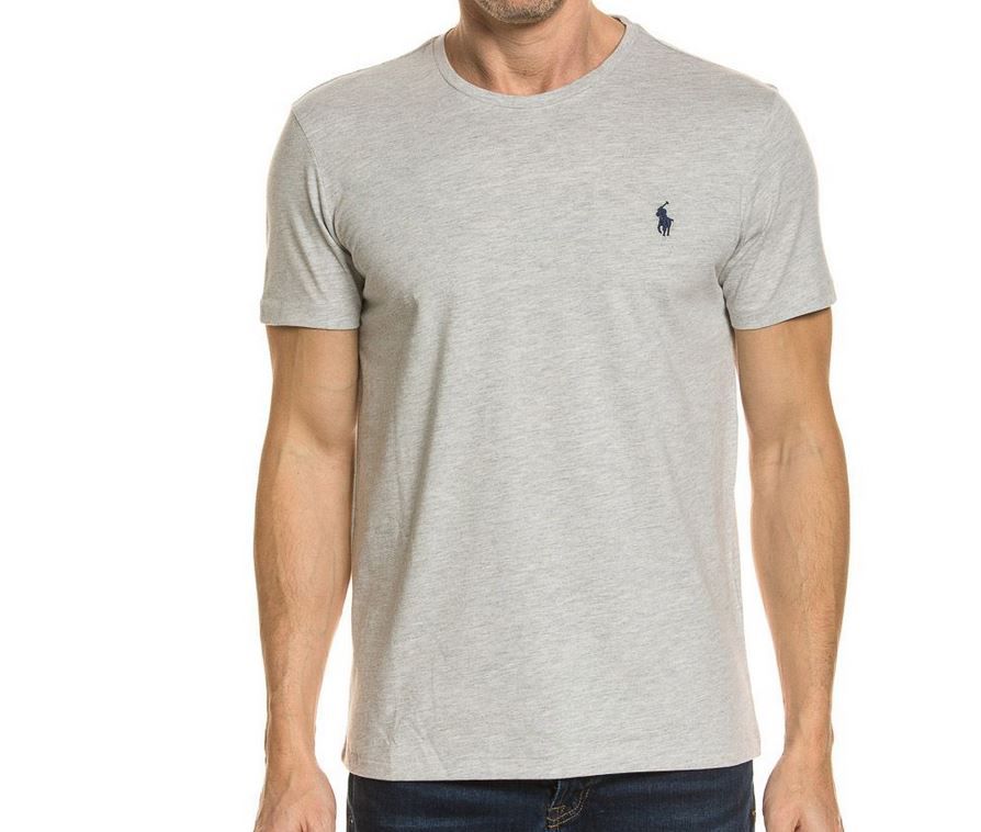 Top12 letzte Größen Ausverkauf: z.B. Polo Ralph Lauren graues Rundhals T Shirt  ab nur 12,12€