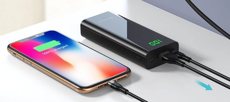 KUULAA Micro USB & Type C Powerbank mit 10.000mAh für 9,13€