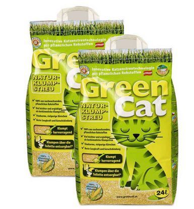 2x 24L Green Cat Naturklumpstreu für 12,99€ (statt 17€)