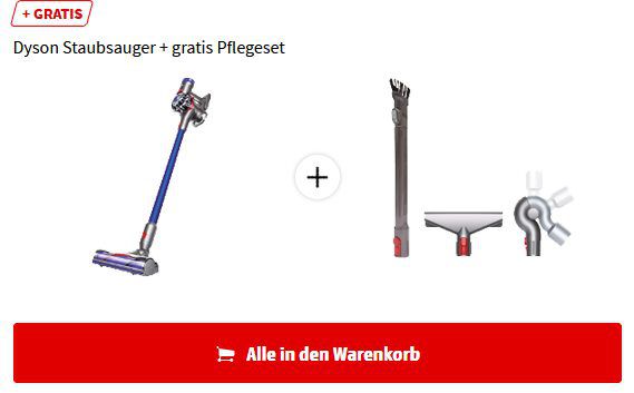 DYSON V8 ABSOLUTE ORIGIN Stielsauger mit Akku + Zubehör Set für 288€ (statt 370€)