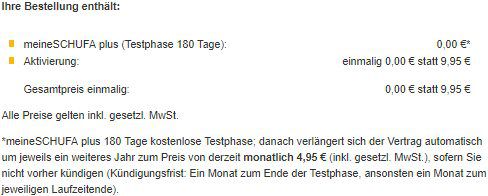 180 Tage „Meine Schufa Plus“ kostenlos für Postbankkunden