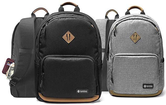 tomtoc A73 E01 Laptoprucksack in Schwarz oder Grau für je 23,99€ (statt 40€)