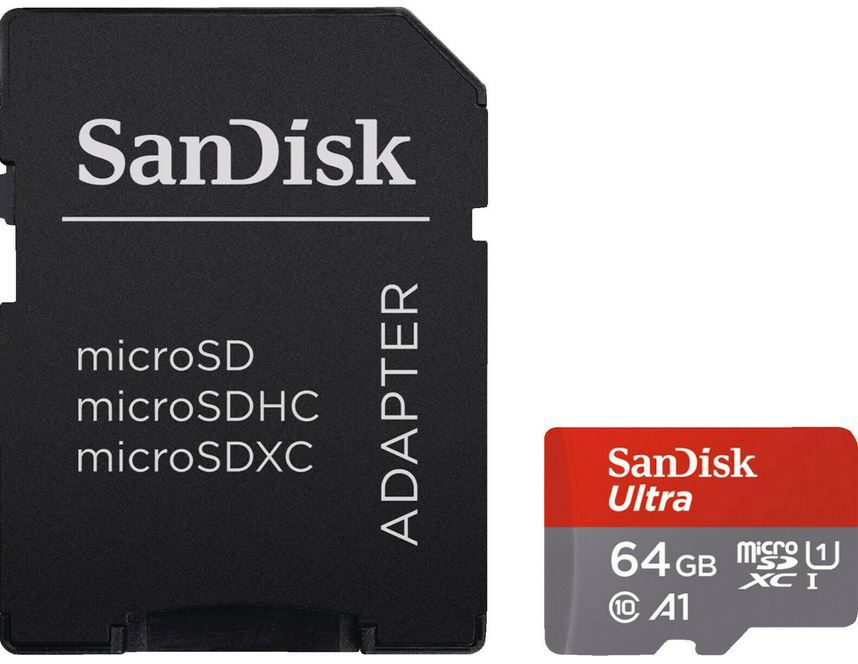 SANDISK Ultra A1   64 GB microSD Speicher Karte für 9,90€ (statt 16€)