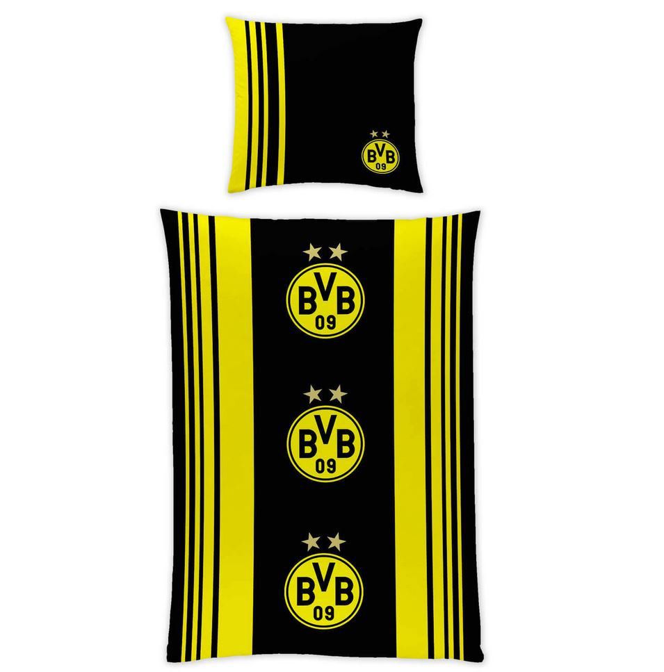 Borussia Dortmund Bettwäsche (135 x 200 cm) mit Kissen und Deckenbezug zum Preis von 19,95€ (statt 25€)