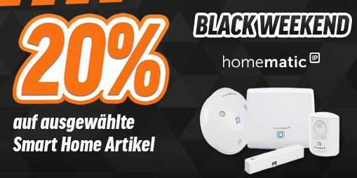 Alles ausverkauft! 20% Rabatt auf Homematic IP Smart Home Geräte bei Notebooksbilliger