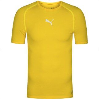 PUMA Herren Kompressions Funktionsshirt in Gelb für 8,39€ (statt 18€)