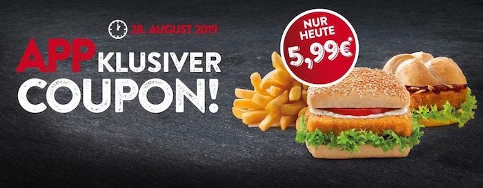 Nordsee: Bremer, Wikinger und Pommes zusammen 5,99€   nur heute über die App