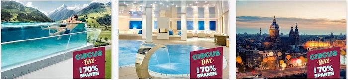 Travelcircus Circus Day mit Bestpreisen   z.B. Disneyland inkl. Hotel ab 79€ oder Slaghareb inkl. ÜN 29,75€