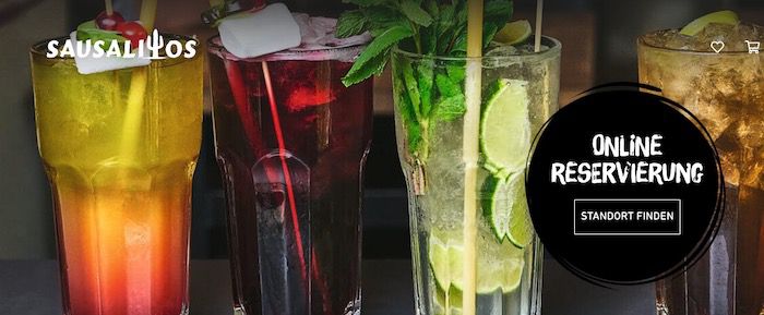 Sausalitos: 12 Jumbo Cocktailgutschein für 70€ (statt 129€)