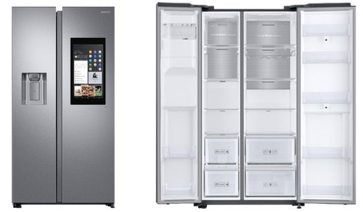 Samsung Edelstahl Side by Side Kühlschrank mit Display, Apps und Streaming für 2.299€ (statt 2.159€) + 500€ MM Gutschein