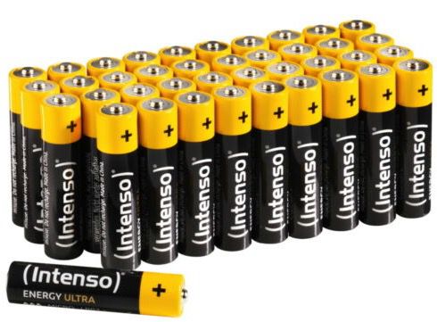 40er Shrink Pack mit Intenso Energy Ultra AAA Micro Alkaline Batterien für 8,99€ (statt 12€)