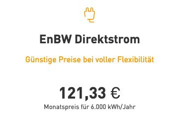 EnBW Strom , Gas  oder Wärmetarife mit Rabatten + 20€ Gutschein als Prämie