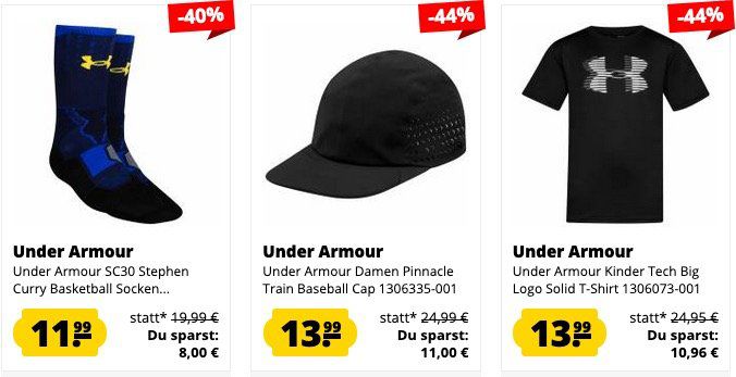 Under Armour Sale bei SportSpar   günstige Sneaker, Shirts, Jacken...