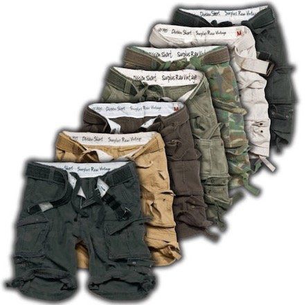 Surplus Division Cargo Herren Shorts bis 7XL für je 29,90€ (statt 40€)