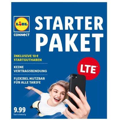 LIDL Connect: Vodafone Prepaid Lidl Connect Starter Paket für 4,99€ (statt 10€) + 10€ Startguthaben