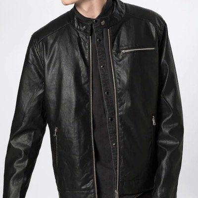 Kunstleder Jacke Nick in schwarz für 25,42€ (vorher 60€)