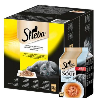 Sheba Portionsbeutel Multipack Selection in Sauce   z.B. 120x 85g für 43,04€ (statt 54€)