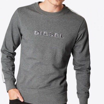 Diesel Sweatshirt Umlt Willy graumeliert für 24,25€ (statt 43€)