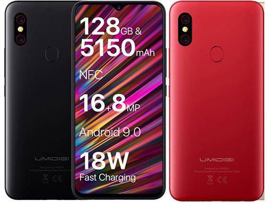 UMIDIGI UMI F1   6,3 Zoll Smartphone mit 128GB, 5150mAh & Android 9 ab 142,49€   aus EU