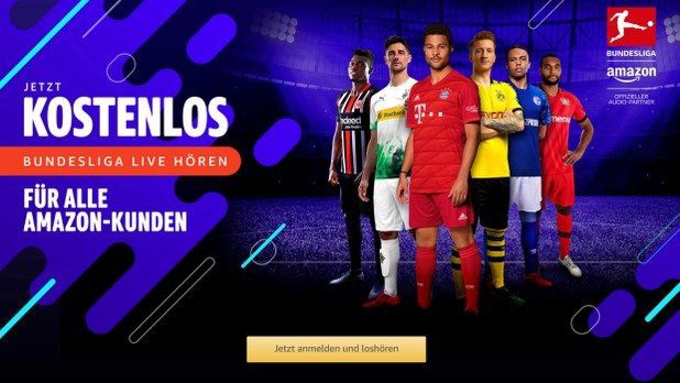 Amazon: Fußballspiele kostenlos live anhören