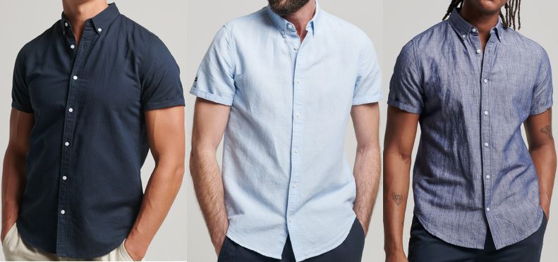 Herren Superdry Hemden aus Leinen und Baumwolle für 22,36€ (statt 28€)