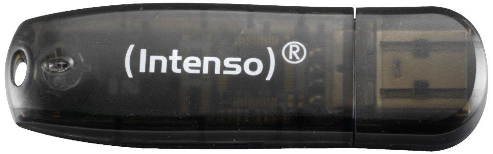 Intenso Rainbow Line 16 GB 2.0 USB Stick in Schwarz für 2,90€ (statt 6€)