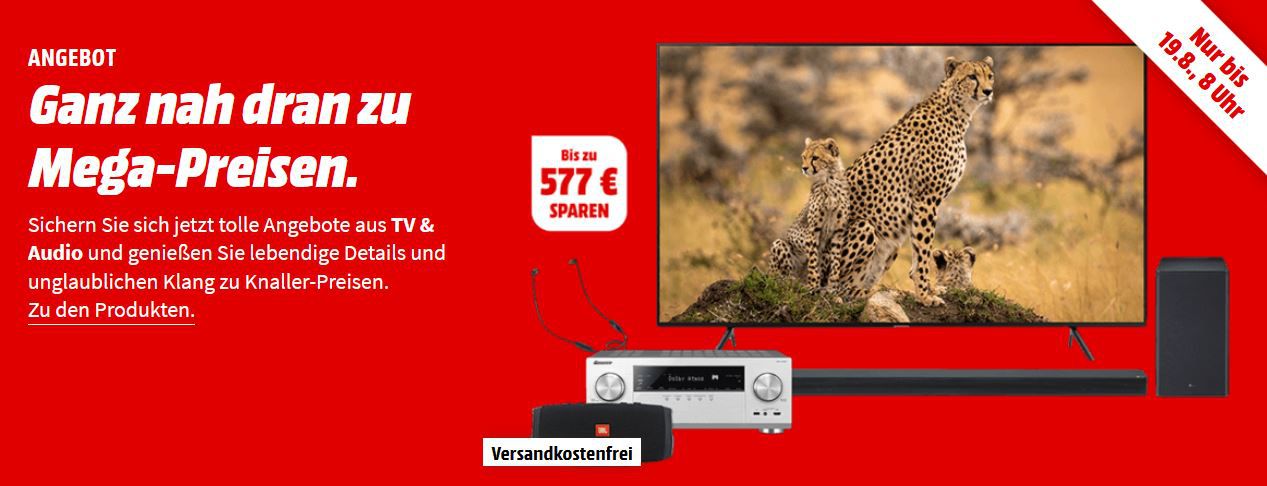 Mega Media Markt TV & Audio Aktion: z.B. PIONEER VSX LX303 Netzwerk AV Receiver für 299€ (statt 379€)