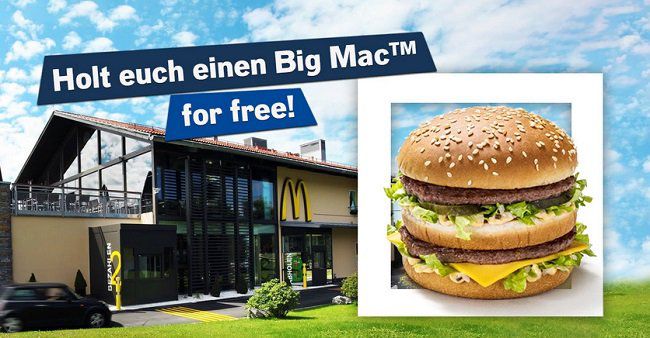 Bayern/Österreich: Kostenloser Big Mac