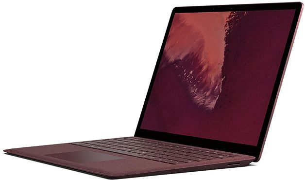 MICROSOFT Surface Laptop 2 mit 13.5 in Bordeaux Rot für 1043,99€ (statt 1.161€) + Gratis Office