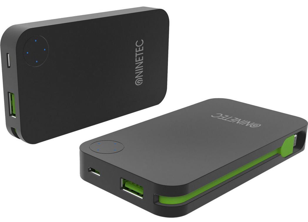 NINETEC NT 608 Powerbank 6.000mAh mit integriertem Ladekabel für 7,77€ (statt 22€)