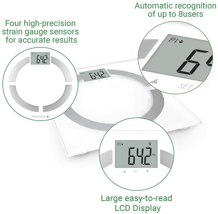 Medisana BS 444 Connect Körperanalysewaage für 17,94€ (statt 31€)