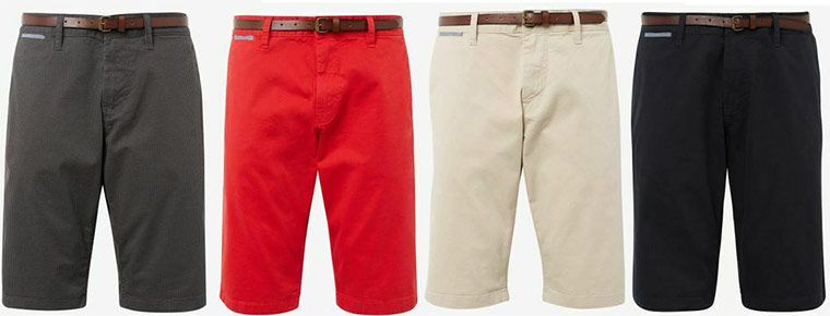 Tom Tailor Josh Chino Shorts inkl. Gürtel für je 21,91€ (statt 46€)