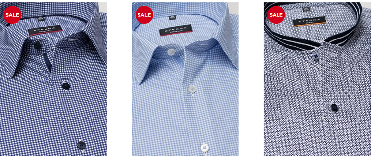 Eterna Hemden Sale: 3 Hemden kaufen   nur 99,99€ bezahlen (statt ab 120€)