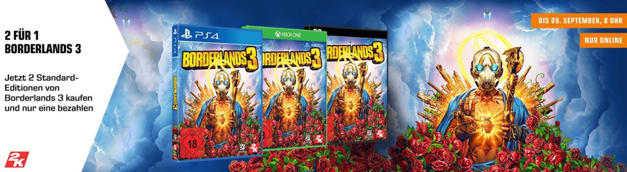 Neuerscheinung Borderland 3   2 Games zum Preis von einem (XBox one) für 69,99€ (statt 105€)