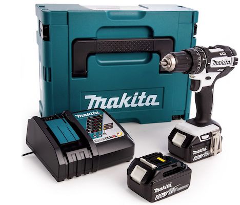 Makita DHP482RTWJ Schlagbohrschrauber mit 2x 5 Ah Akkus für 218,90€ (statt 240€)