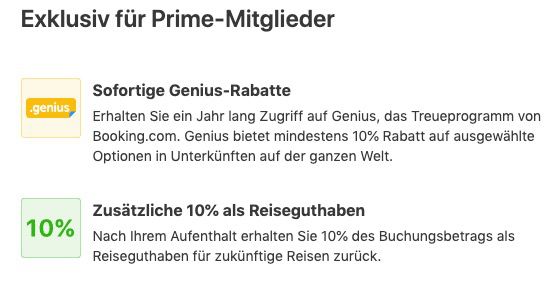 Booking.com: Reise für mind. 700€ buchen + 1 Jahr Amazon Prime gratis