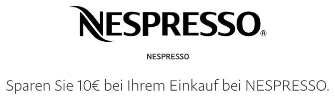 Paypal: 10€ Rabatt für Nespresso Einkäufe ab 50€